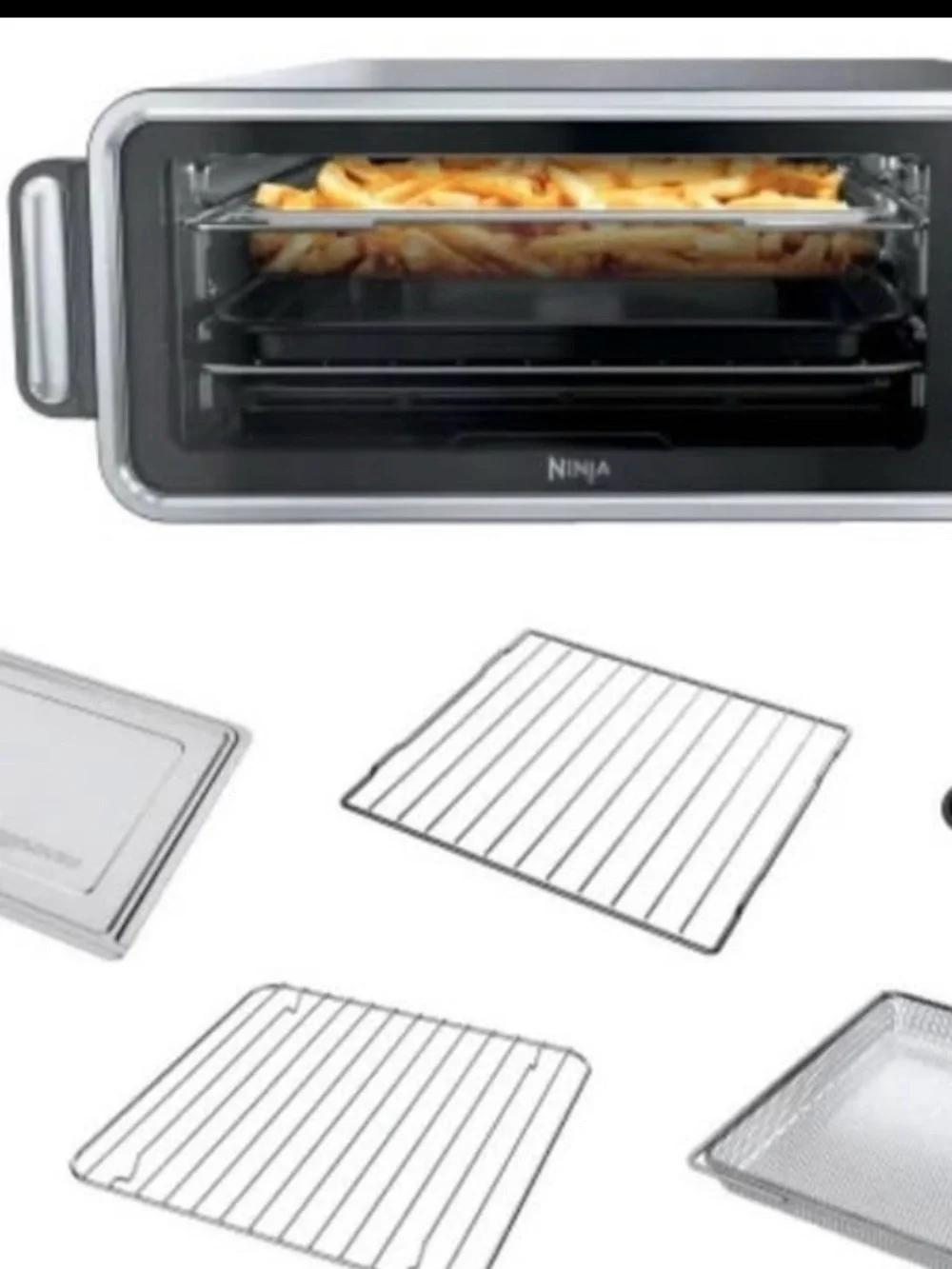 Ninja Flip 10-in-1 Toaster Oven & Air Fryer with Added Broil Rack never used